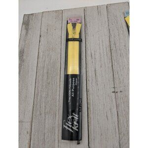 Vintage J&P Coats Flex Knit All Purpose Zipper 12" Yellow 157-A